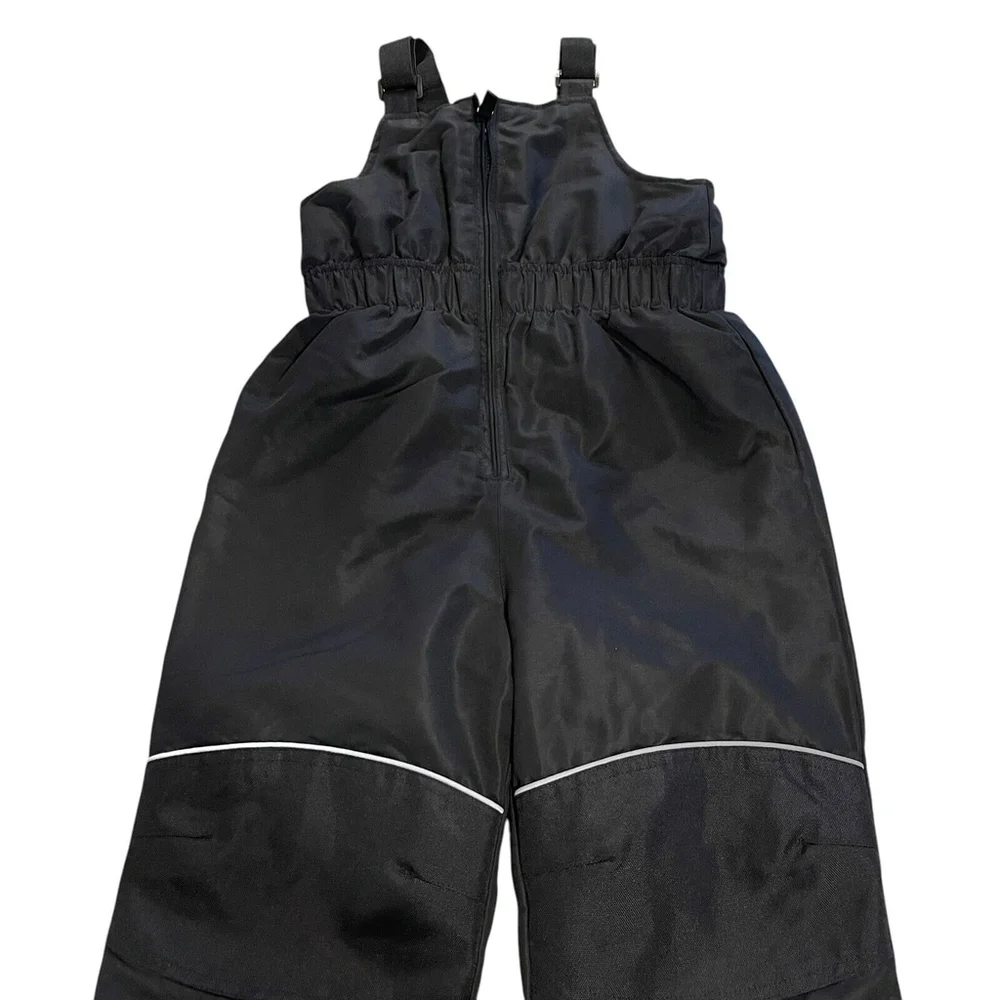 Wonder Nation Ski‎ Bib Kids Size 4T Black Insulated Suspenders Snow Sledding EUC